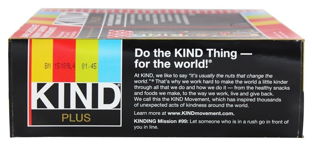 KIND Plus Dark Chocolate Cherry Cashew, 16.8 Oz (Pack Of 12)