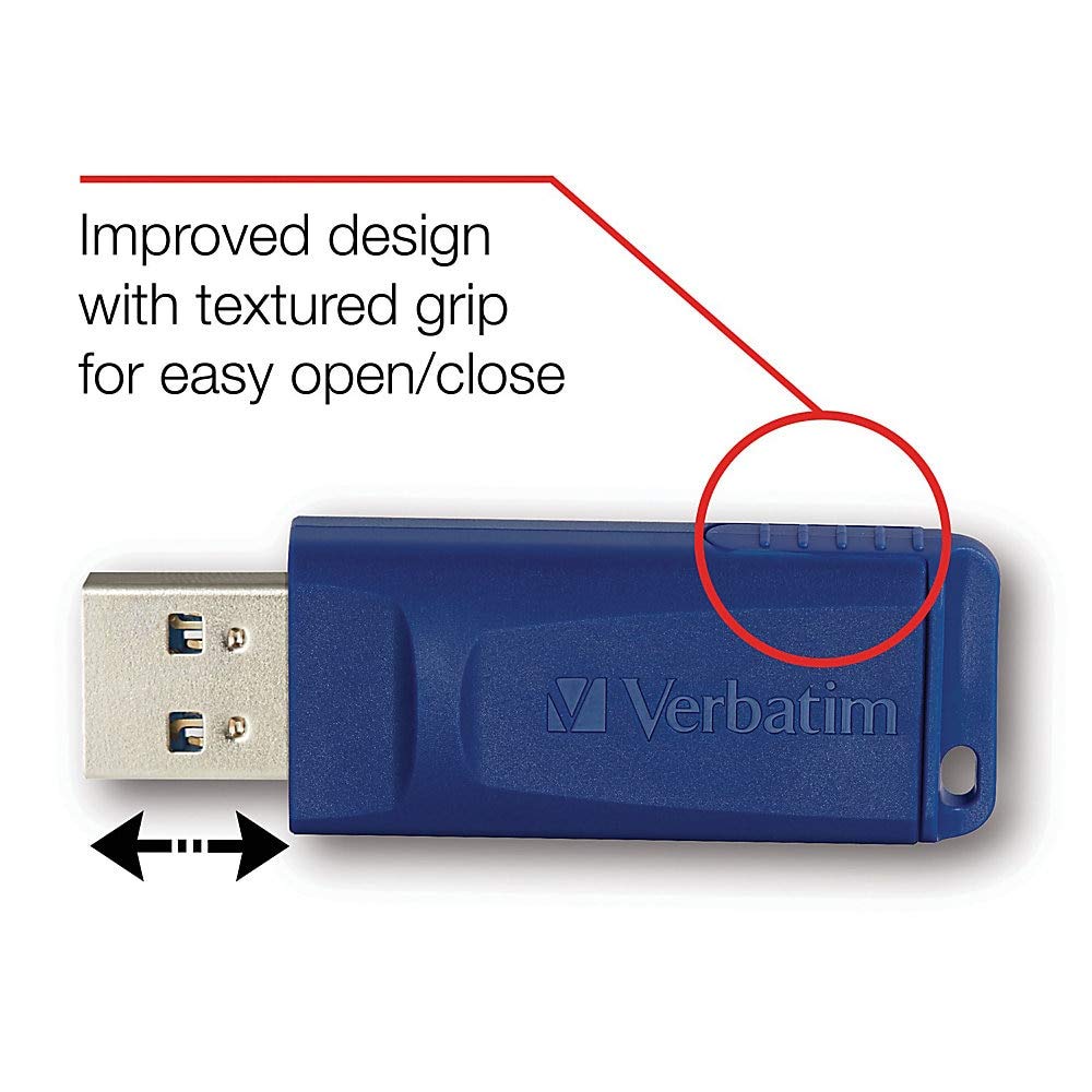 Verbatim 64GB Store 'n' Go USB Flash Drive - PC / Mac Compatible - 2pk - Blue, Green