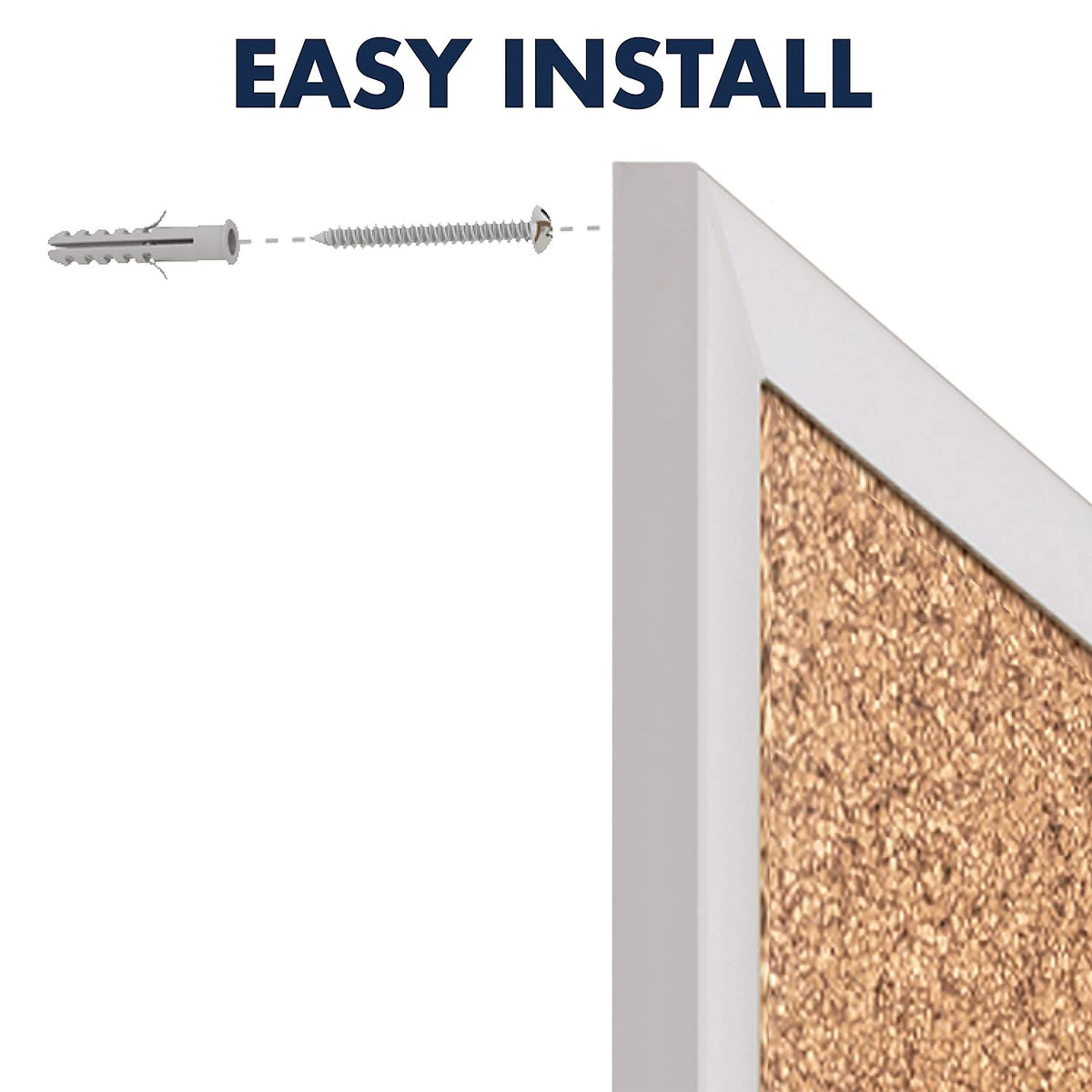 Quartet 2303 Cork Board, 3/4-Inch Frame Face, 3-Ft x2-Ft, Aluminum Frame