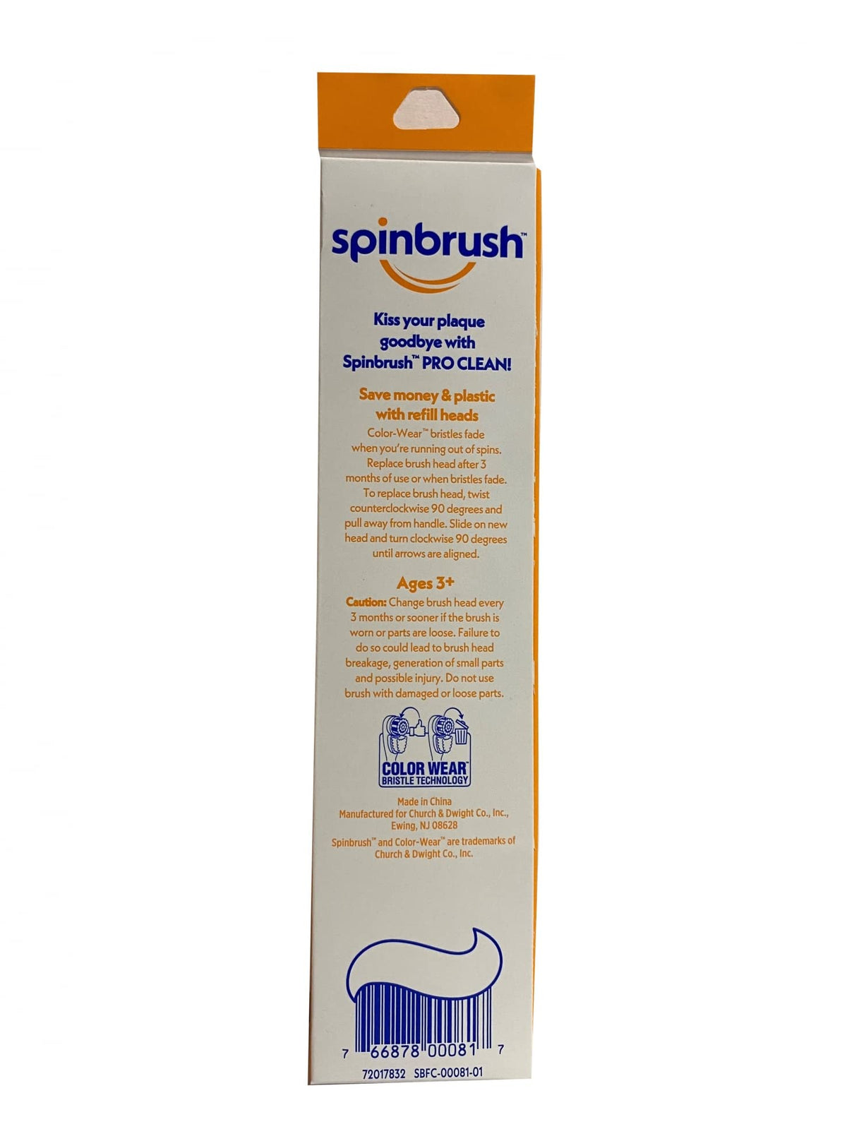 ARM & HAMMER Spinbrush Pro-Clean Replacement Brush Heads, Medium 2 ea (Pack of 11)