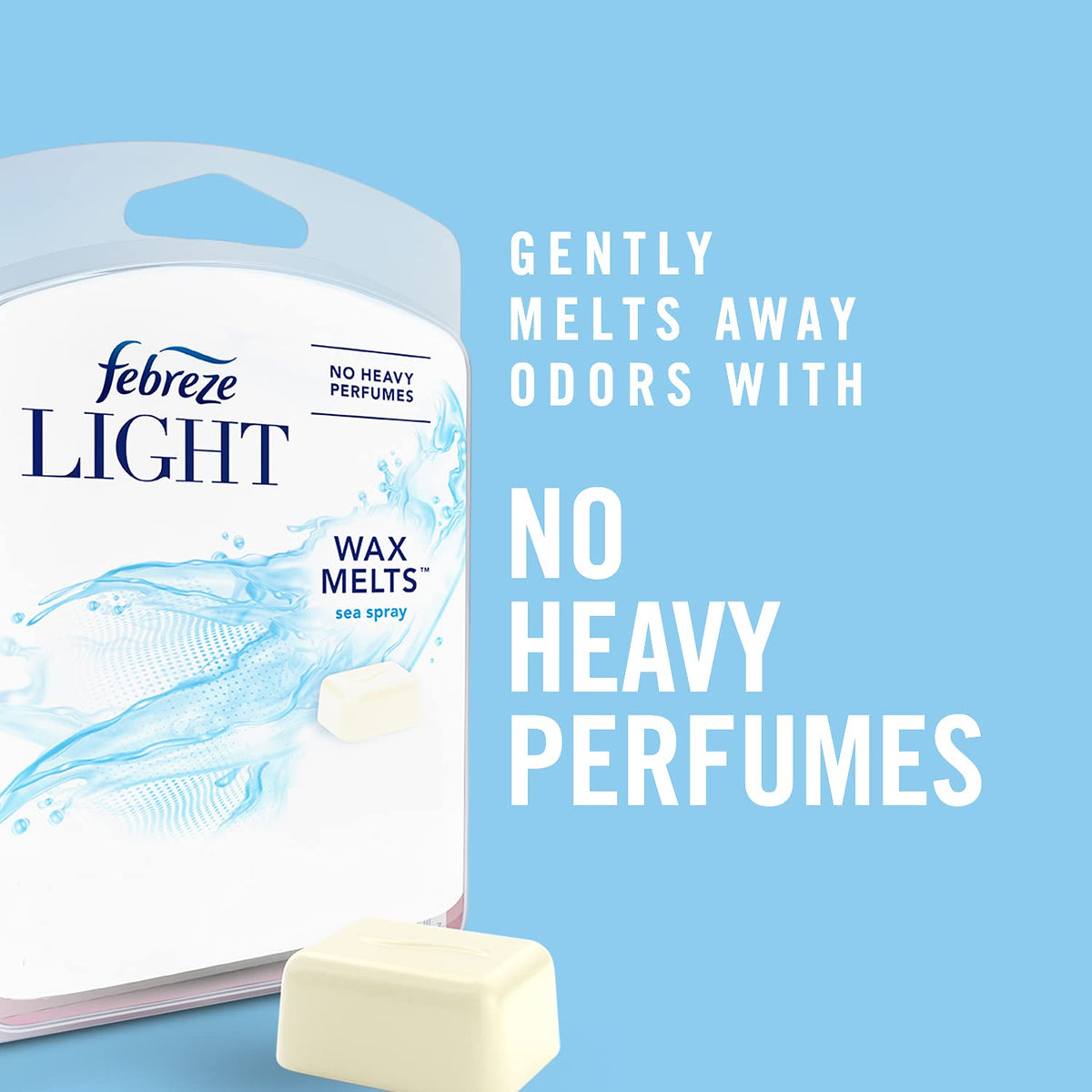 Febreze Light Wax Melts, Air Freshener and Odor Eliminator, Lavender, 6 Count, Pack of 4