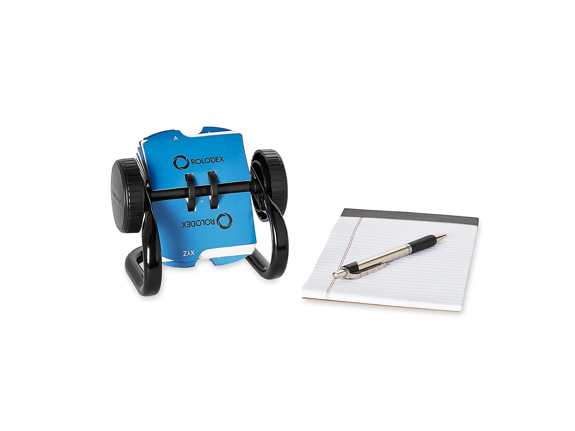 Rolodex Mini 66700 Open Rotary Card File Holds 250 1 3/4 x 3 1/4 Card Size Black