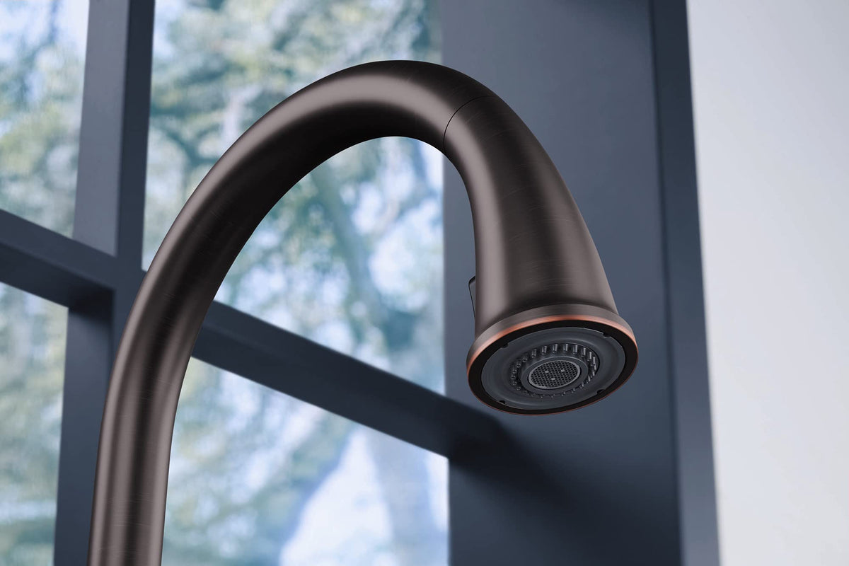 KOHLER K-R23863-SD-2BZ Motif Kitchen Faucet, Pull-Down Sprayer, Spot Resistant, Oil-Rubbed Bronze