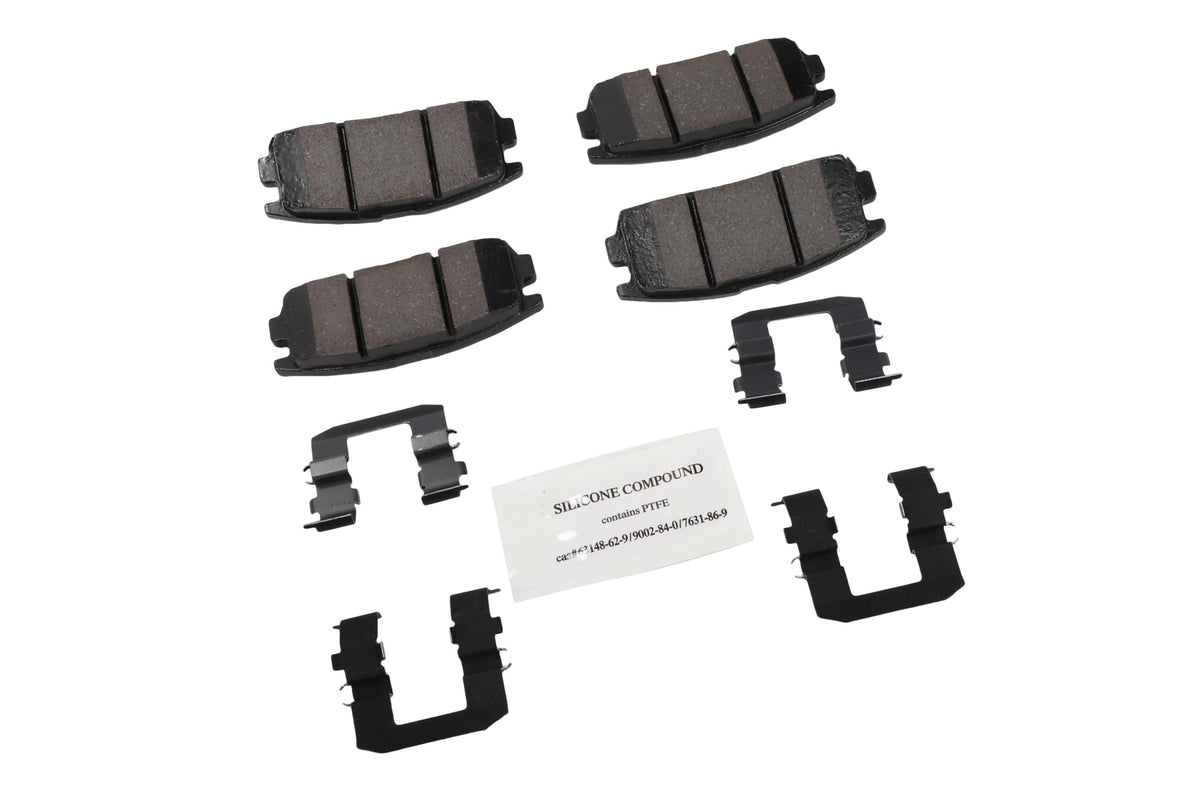 ACDelco Gold 17D1275CHF1 Ceramic Rear Disc Brake Pad Set with Clips