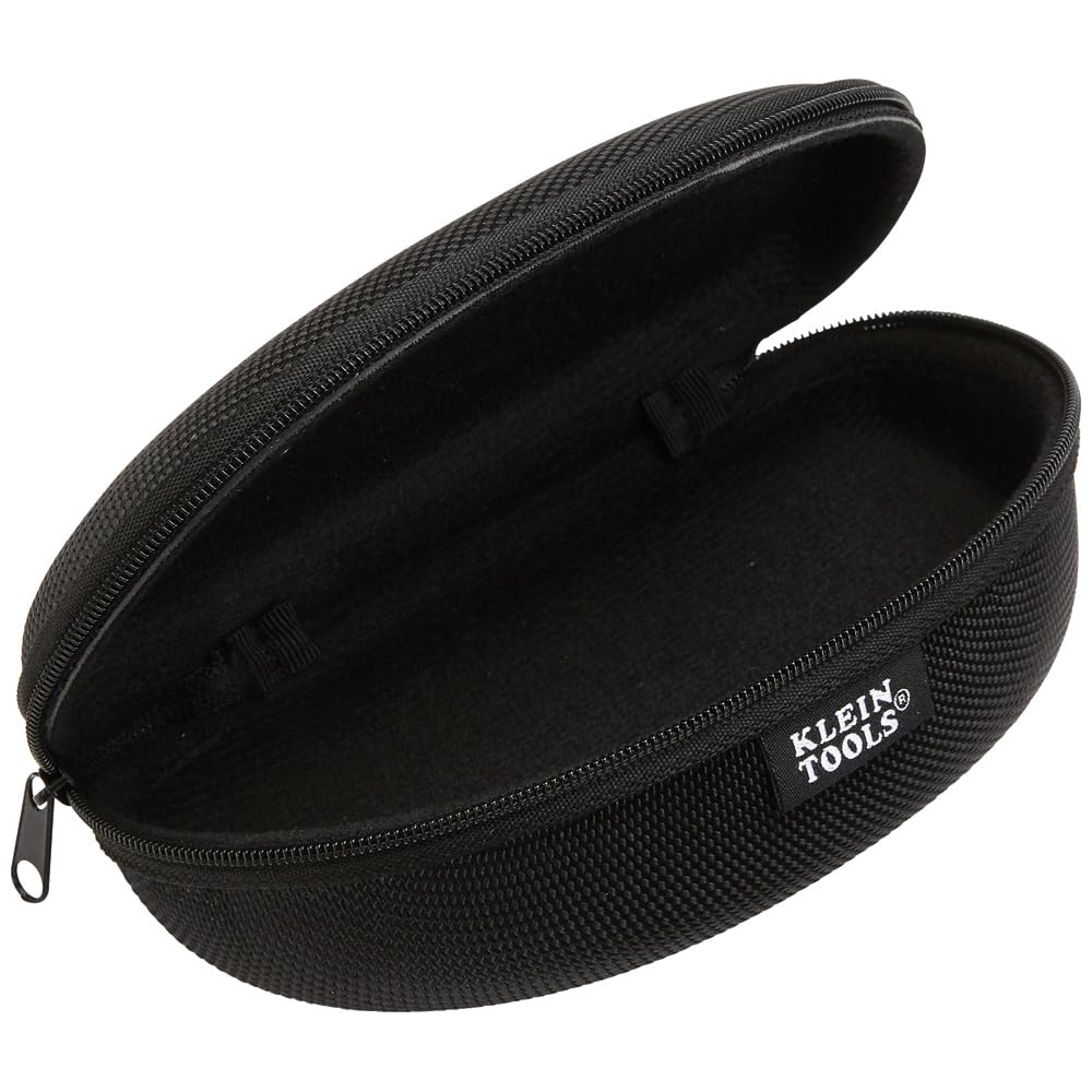 Klein Tools 60176 Safety Glasses Case, Hard Eye Protection Case with Zipper Closure