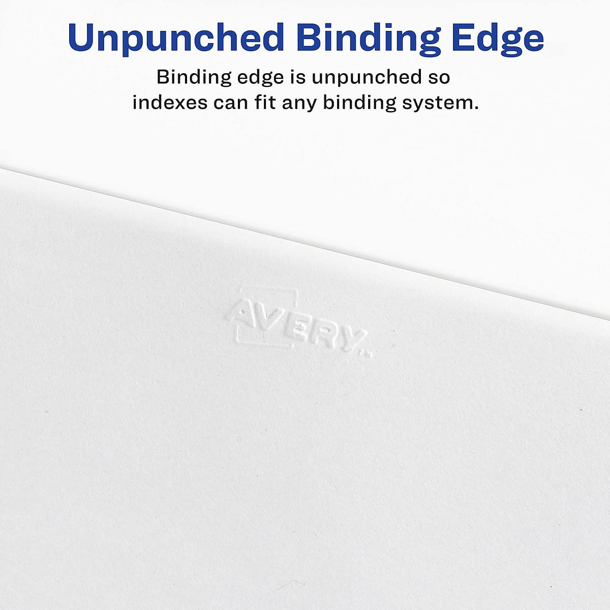 Avery 01406 Exhibit Side Tab Divider, Printed: F, Letter Size, White, 25/Pack