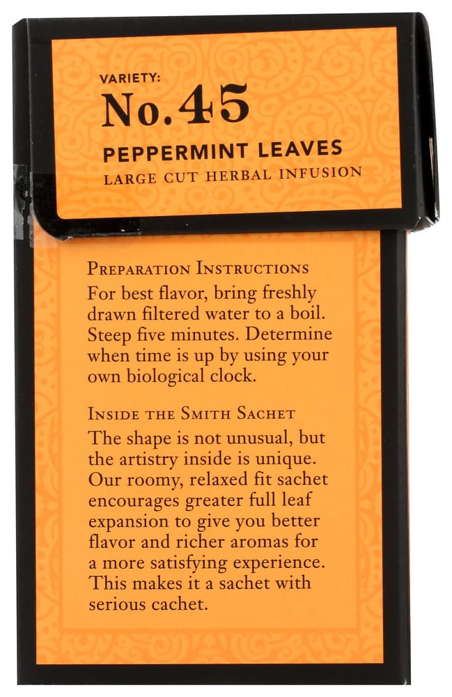 Smith Teamaker Herbal Tea, Peppermint, 15 Count