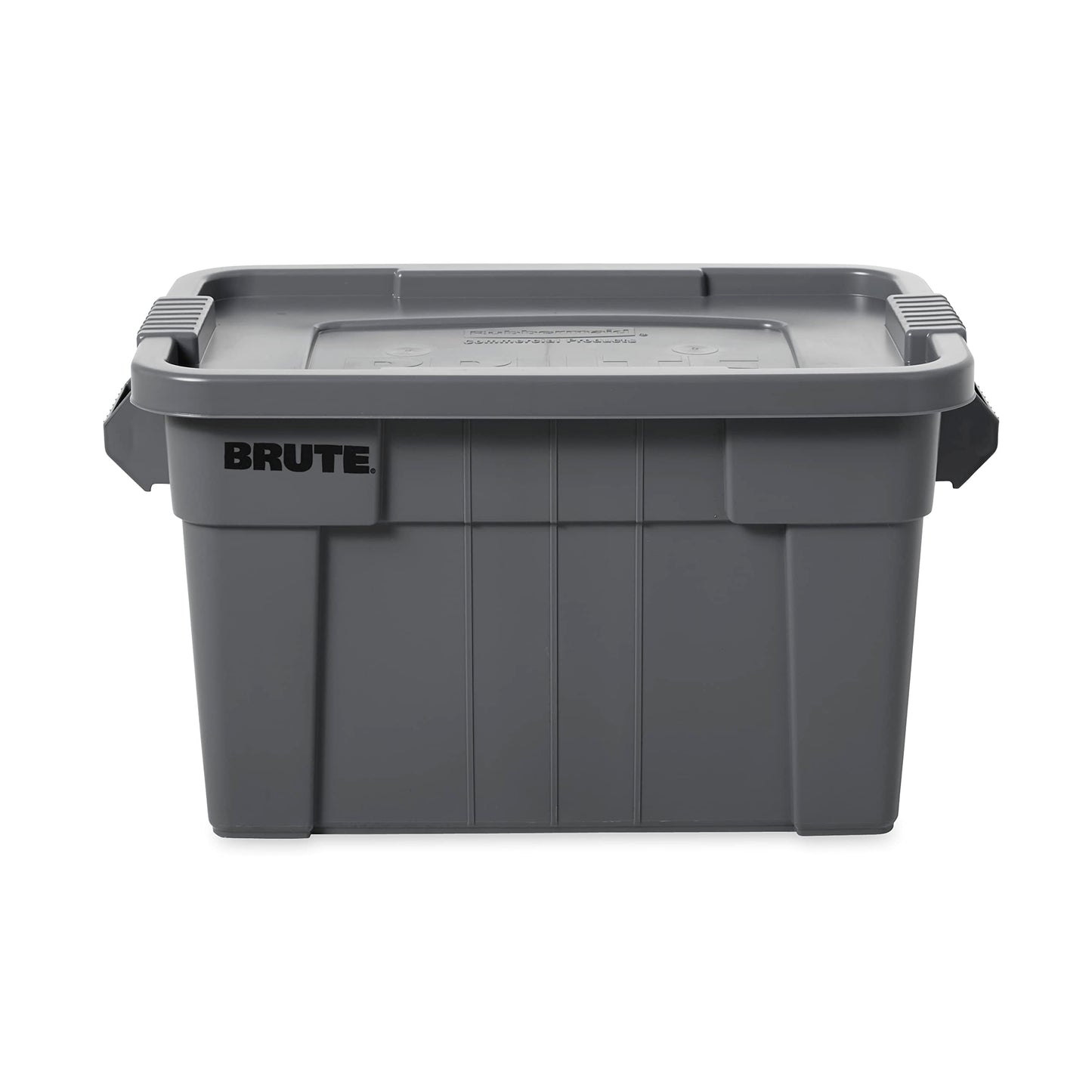 Rubbermaid Commercial Products Brute Tote Storage Container With Lid, 20-Gallon, Gray, Pack of 1
