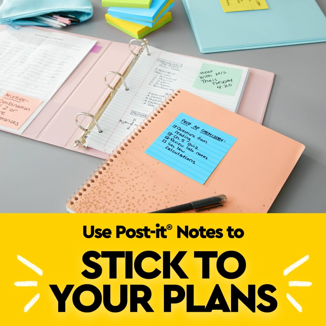 Post-it Notes, 3x3 in, 5 Pads, America’s #1 Favorite Sticky Notes, Floral Fantasy Collection (654-5UC)