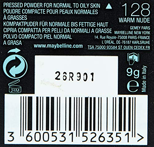 Maybelline Fit Me Matte & Poreless Powder, 128 Warm Nude