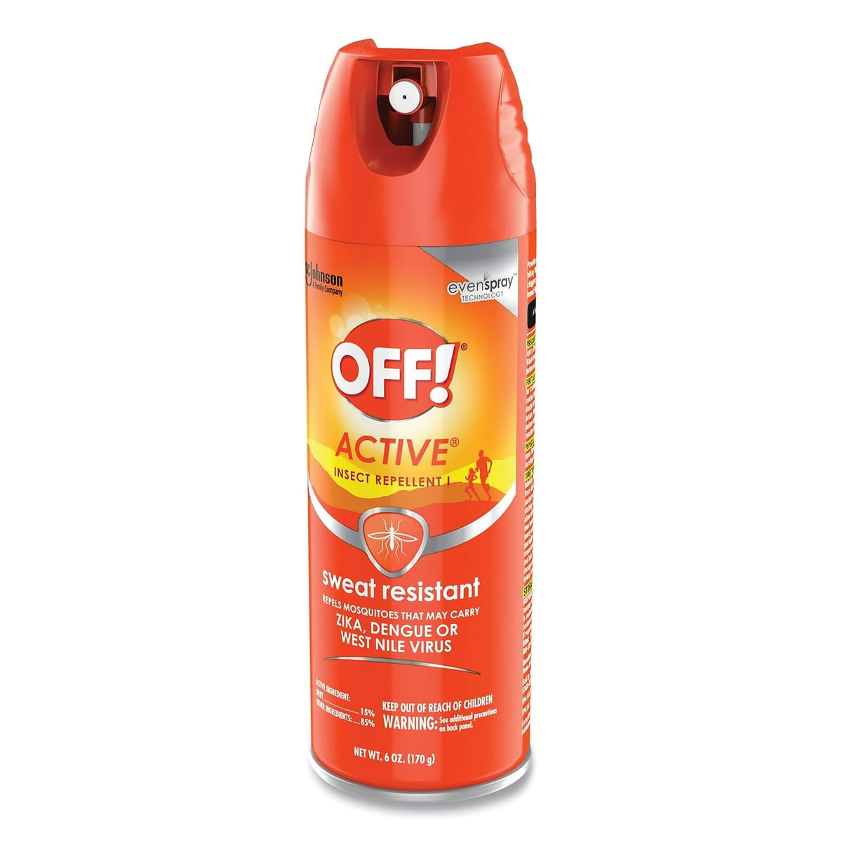 Off! Active Insect Repellent, Sweat Resistant 6 oz (Pack of 12)