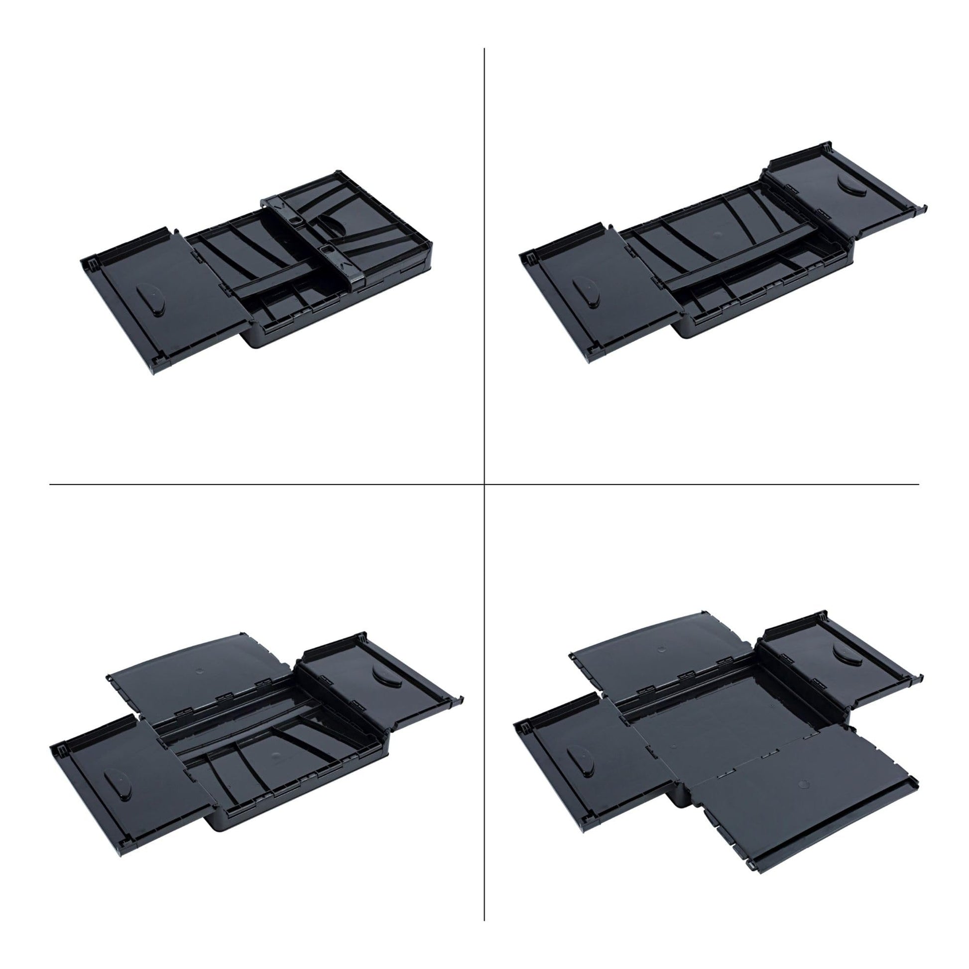Universal UNV40010 17.25 in. x 14.25 in. x 10.5 in. Letter/Legal Files Collapsible Crate - Black/Gray (2/Pack)
