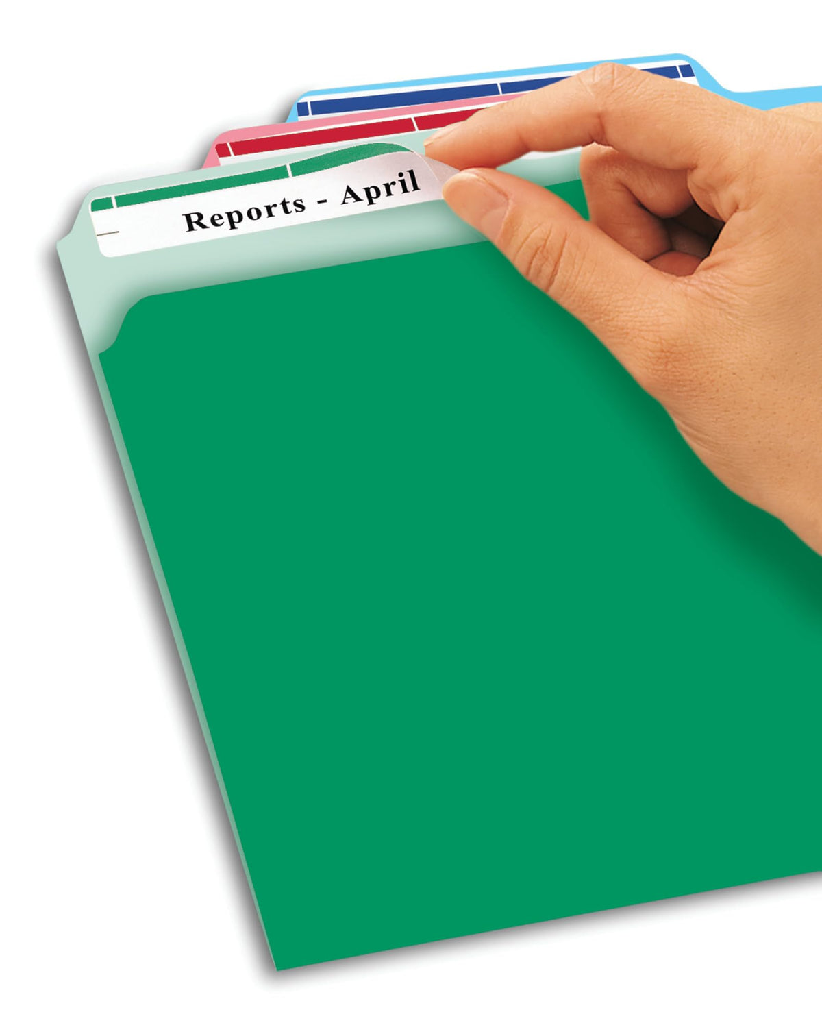 Avery File Folder Labels with Sure Feed, 2/3" x 3-7/16", 750 Printable Labels, Removable, Assorted (6466)