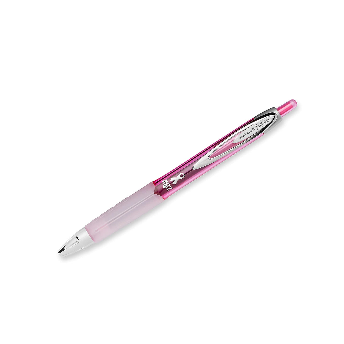 uniball 207 Office Pack Gel Pen, Retractable, Medium 0.7 Mm, Black Ink, Pink Barrel, 36/pack