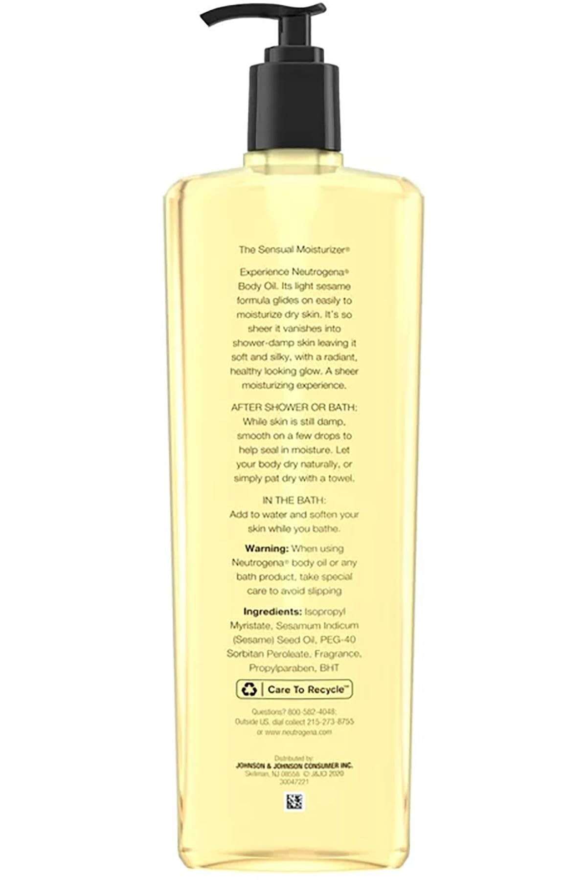 Neutrogena Body Oil, 32 Fluid Ounce