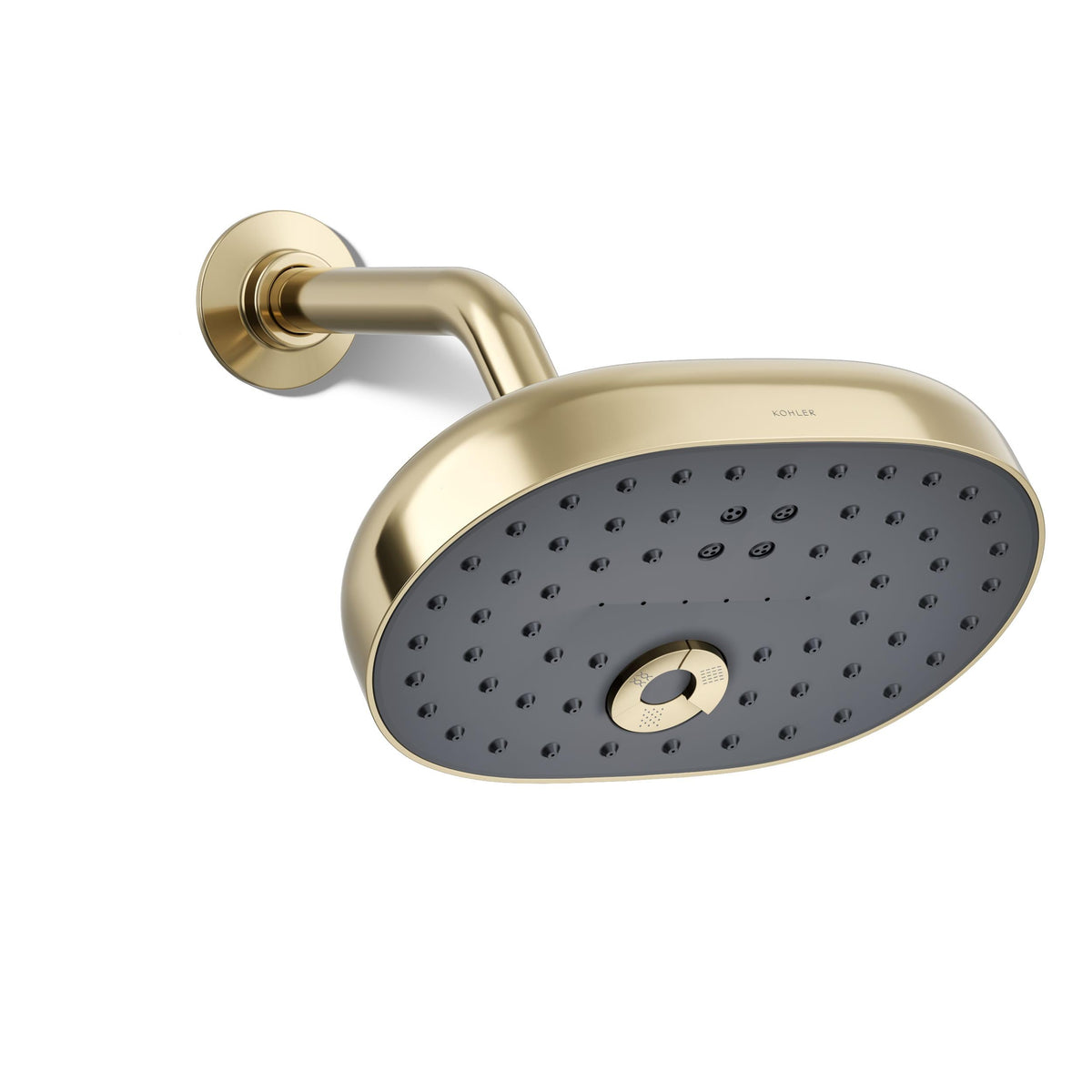 Kohler 26290-AF Statement® Three-function showerhead, 2.5 gpm, Vibrant French Gold