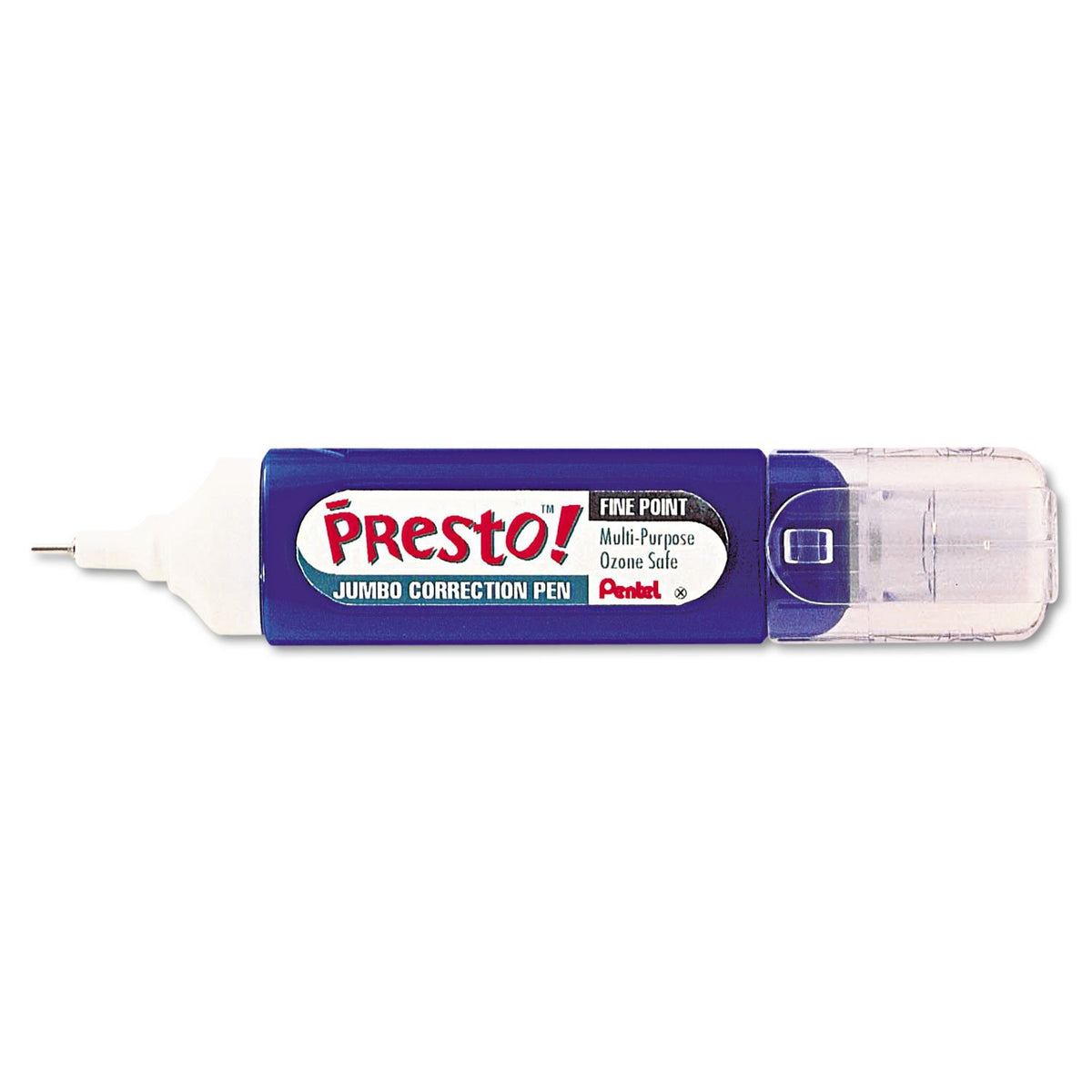 Pentel ZL31W Presto! Multipurpose Correction Pen, 12 ml, White