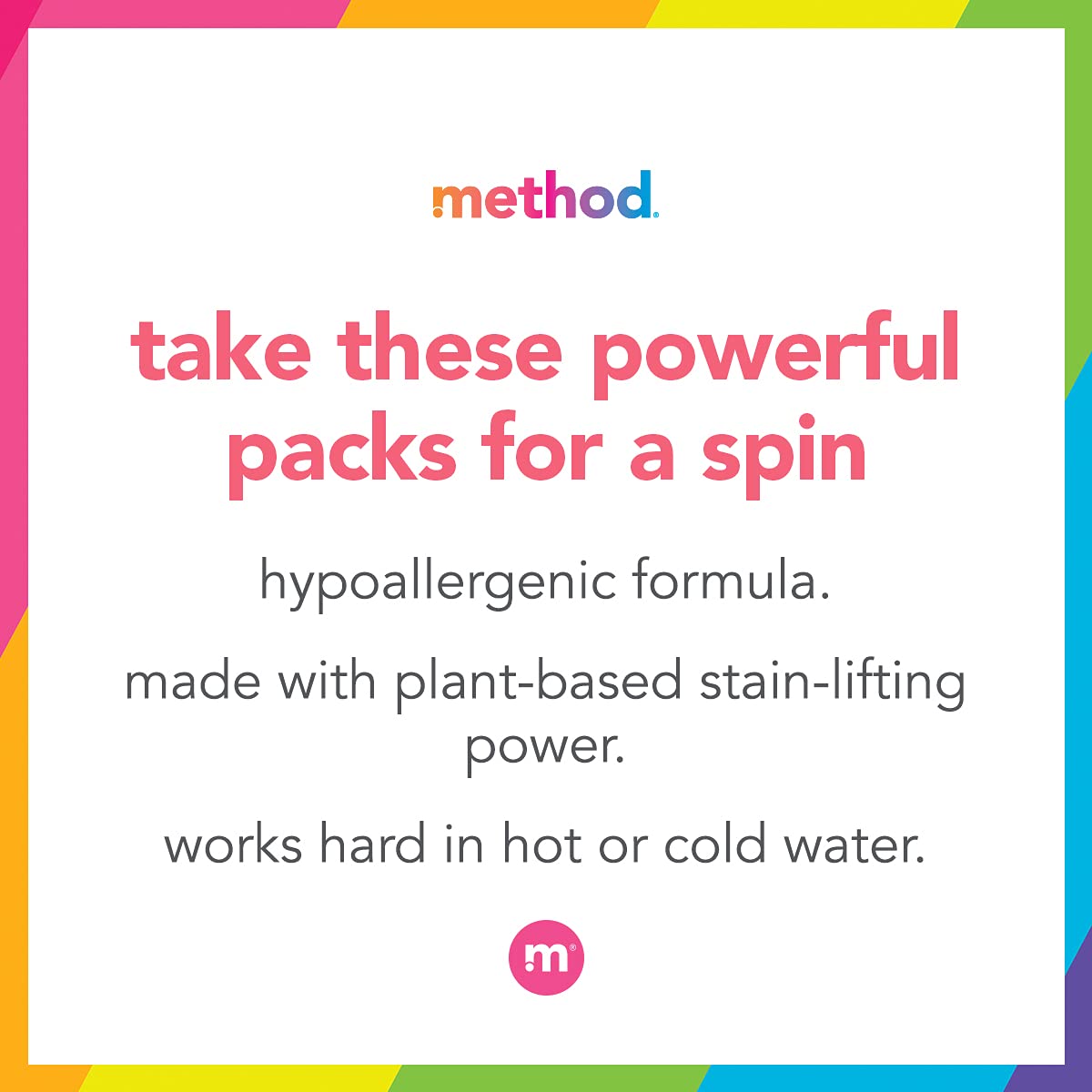 Method Laundry Detergent Packs; Ginger Mango Scent; Plant-Based Stain Remover Solution that Works in Hot & Cold Water; 42 Packs per Bag; 4 Pack (168 Loads); Packaging May Vary