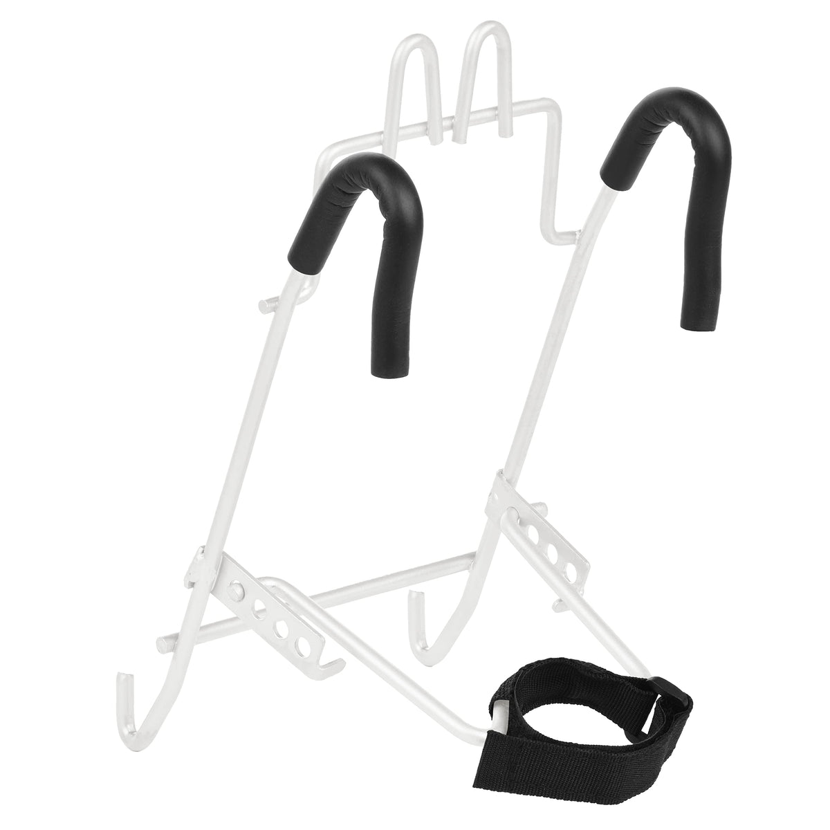 Retrospec Bicycles Detachable Steel Half-Mesh Apollo Bike Basket with Handles, Glossy White
