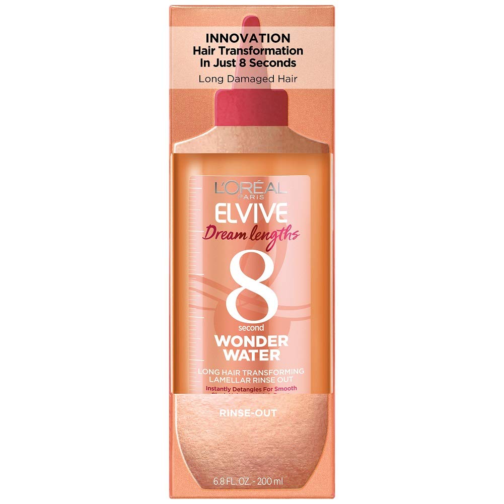 L'Oreal Paris Elvive Dream Lengths 8 Second Wonder Water Detangling Lamellar Rinse Out, 6.8 Ounce