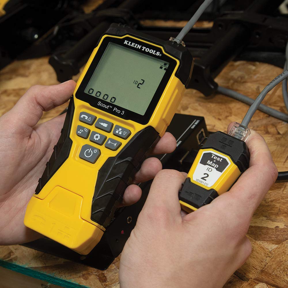 Klein Tools VDV501-219 Cable Tester Remote, Test + Map Remote #9 for Klein Tools Scout Pro 3 Cable Tester
