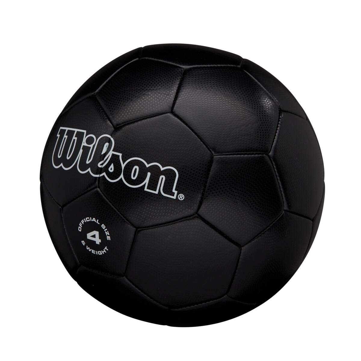WILSON Traditional Soccer Ball - Size 4, Black