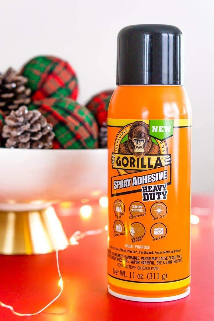 Gorilla Heavy Duty Spray Adhesive, Multipurpose and Repositionable, 11 Ounce, Clear (Pack of 4)