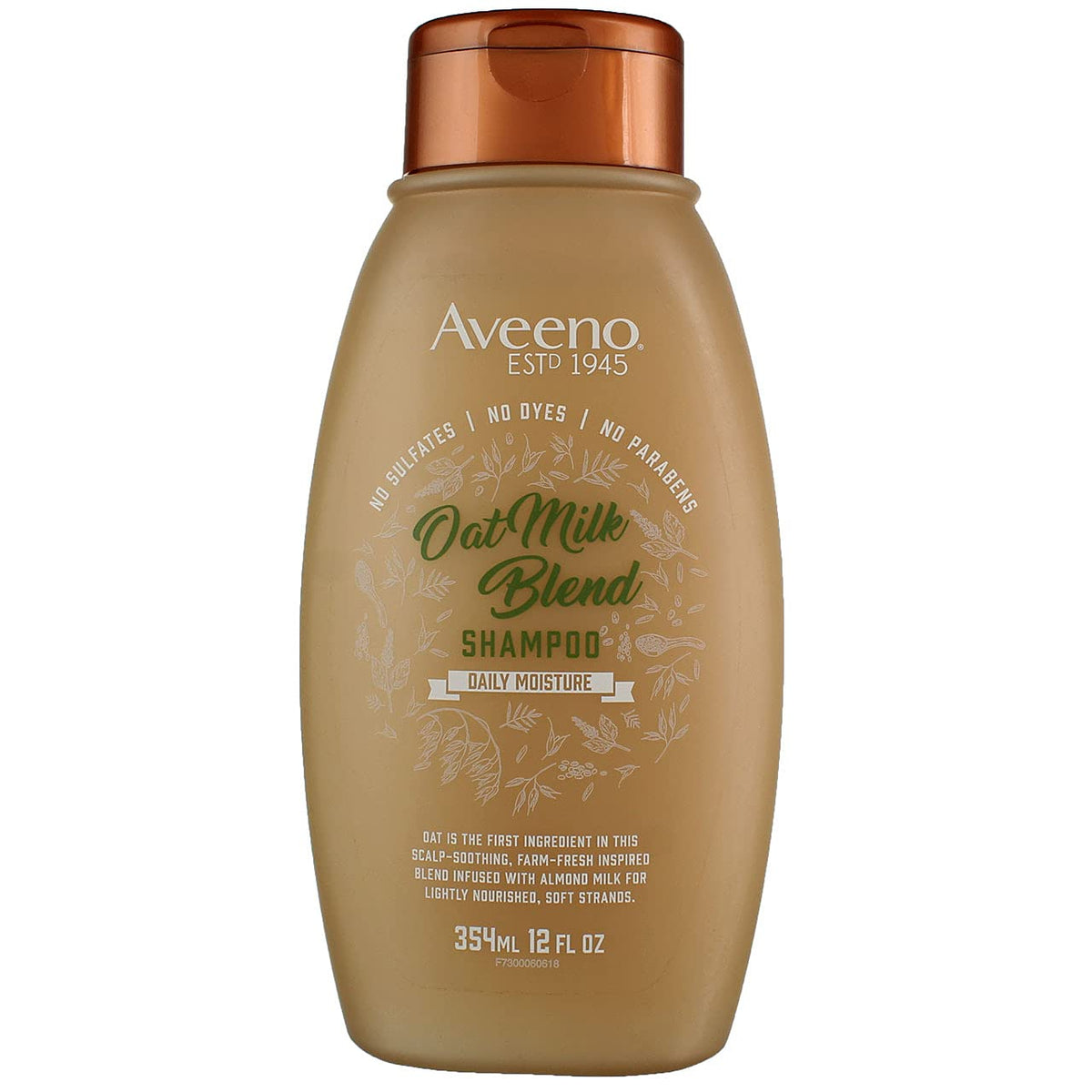 Aveeno Shampoo Oat Milk Blend 12 Ounce (Moisture) (354ml) (6 Pack)