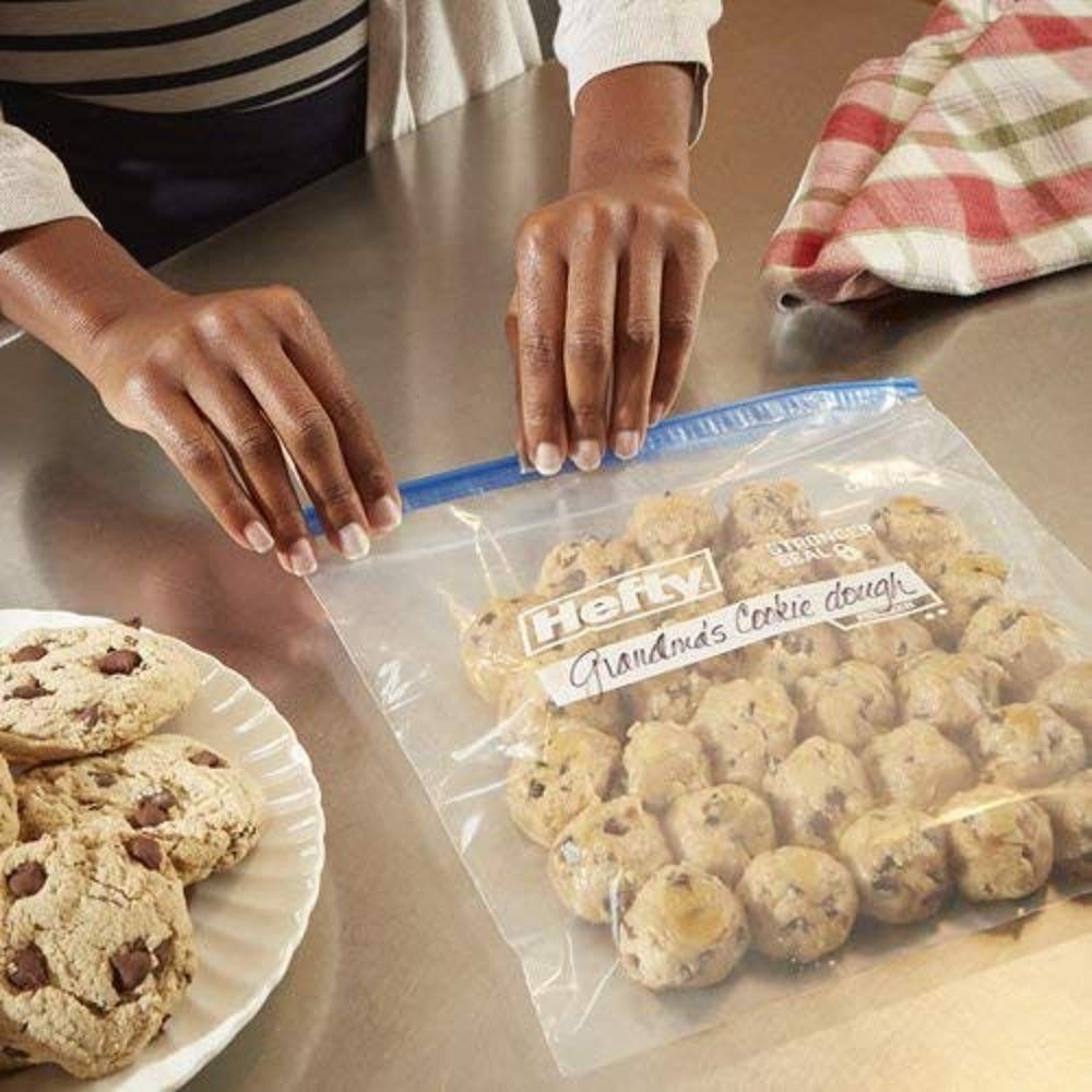 Hefty 4-24 CT Gallon Freezer Slider Bags, 96 CT