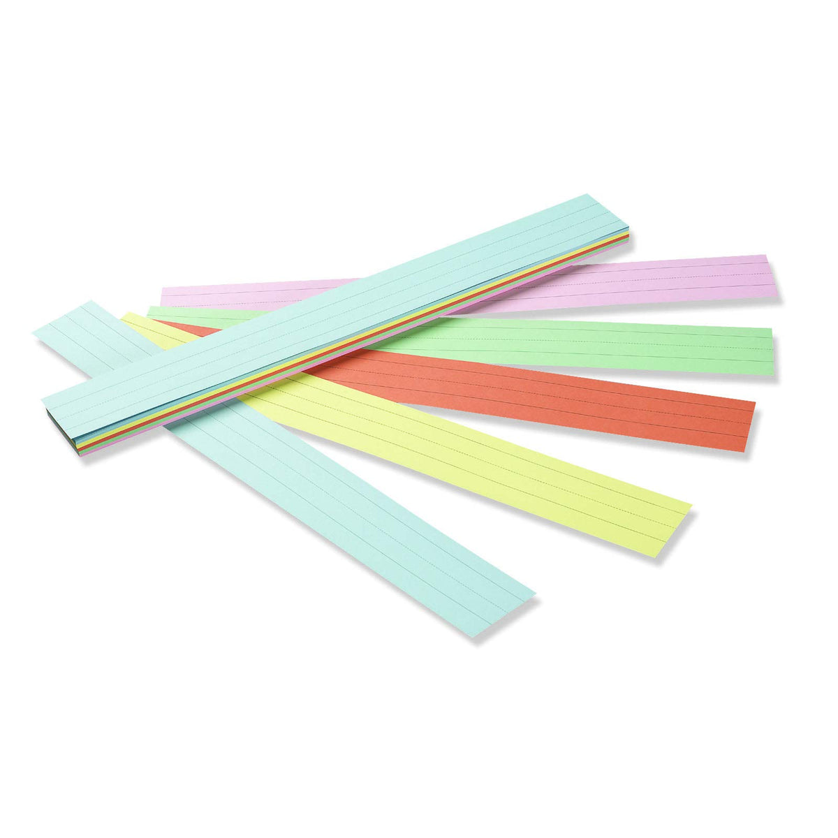 Pacon 5165 Sentence Strips, 24 x 3, Assorted Colors, 100/Pack
