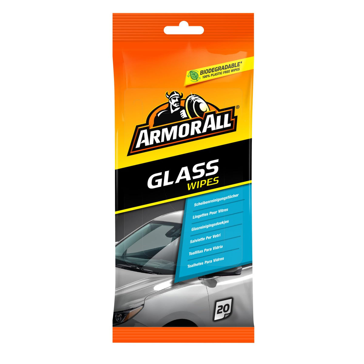 Armor All GAA37020ML Glass Wipes 20 Wipes