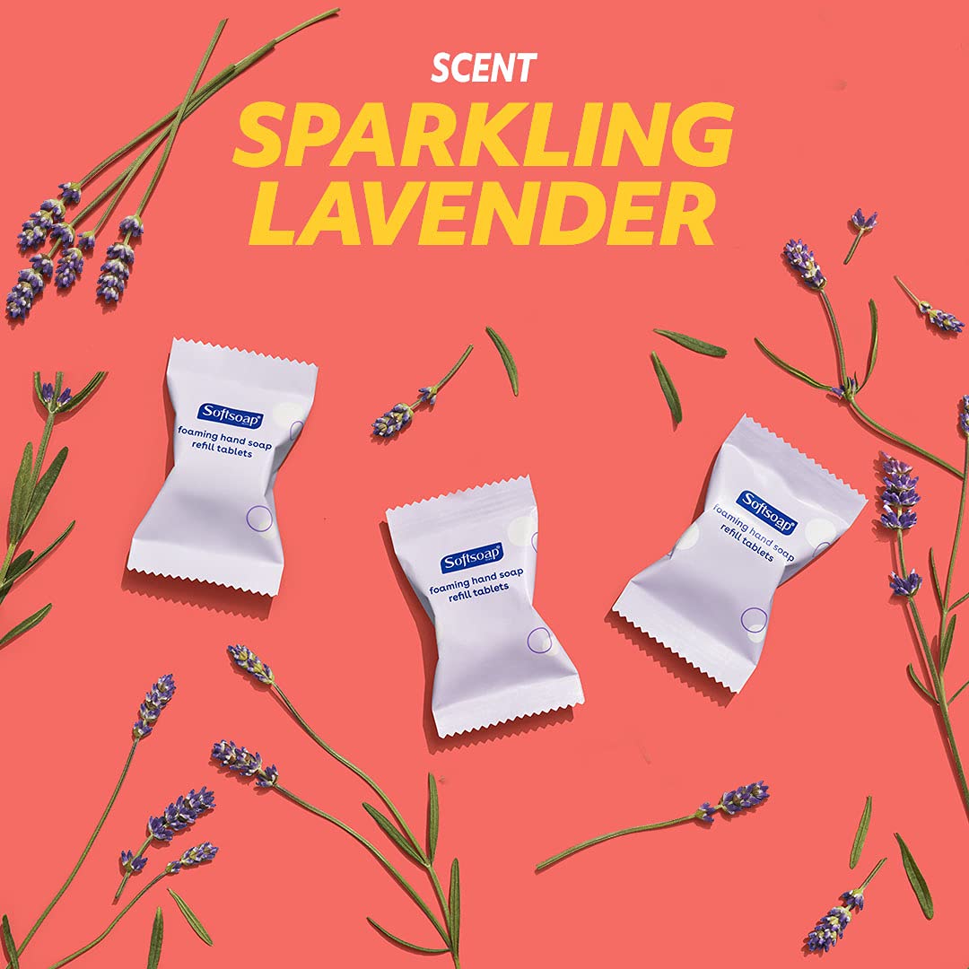 Softsoap Hand Soap Tablets, Foaming Hand Soap Refill Tablets, Sparkling Lavender, 6 Tablets