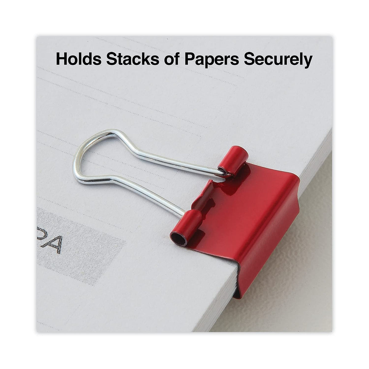 Universal UNV31027 Binder Clips with Storage Tub - Mini, Assorted (60/Pack)
