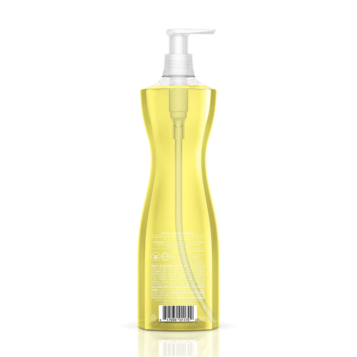Method Gel Dish Soap, Lemon Mint, Biodegradable Formula, Tough on Grease, 18 Fl Oz (Pack of 1)