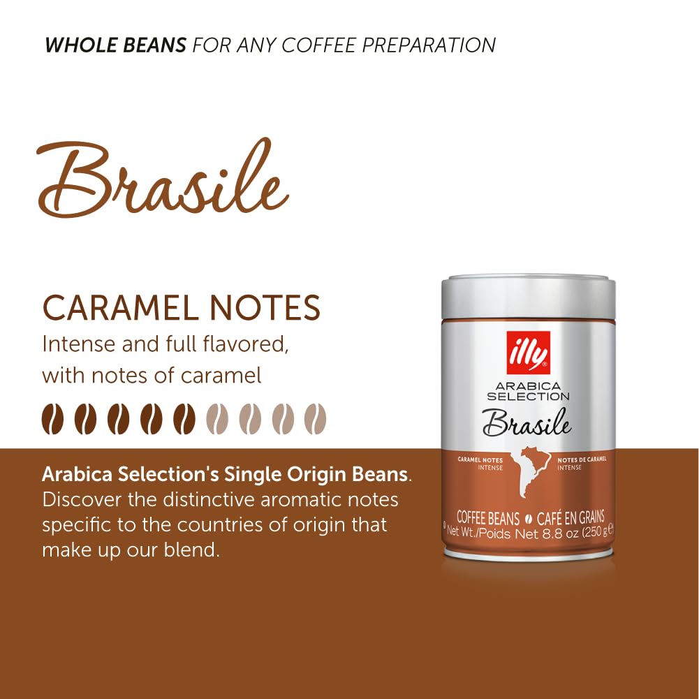 Illy Coffee Whole Bean Arabica Brazil - 8.8oz