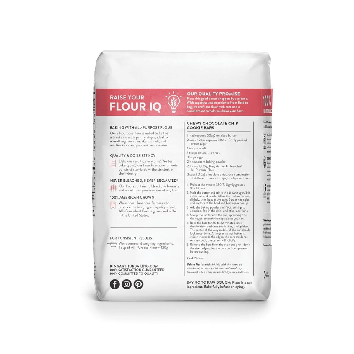 SUPREME BOX King Arthur 100% Organic Unbleached All-Purpose Flour, 5 Pound - Pack of 2 (10 LB in total)