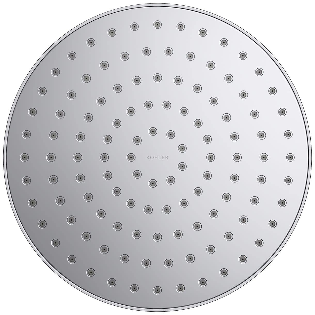 KOHLER 76464-G-BN Awaken 8 Inch Single-Function Rain SHOWERHEAD, 8" Fixed Round Rainfall SHOWERHEAD, 1.75 GPM, Vibrant Brushed Nickel