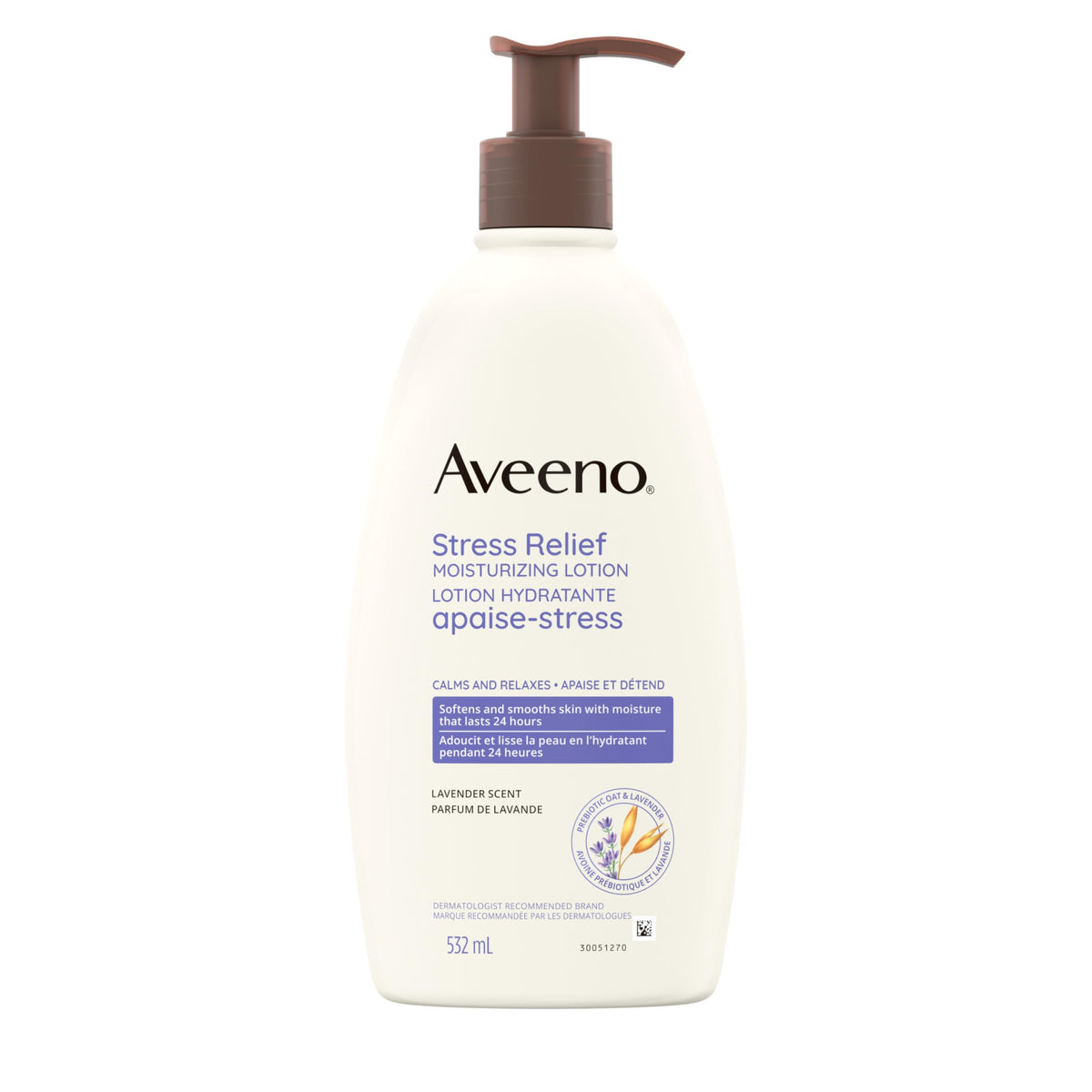 Aveeno Body Moisture Stress Relief Moisturizing Lotion, 18 Ounce