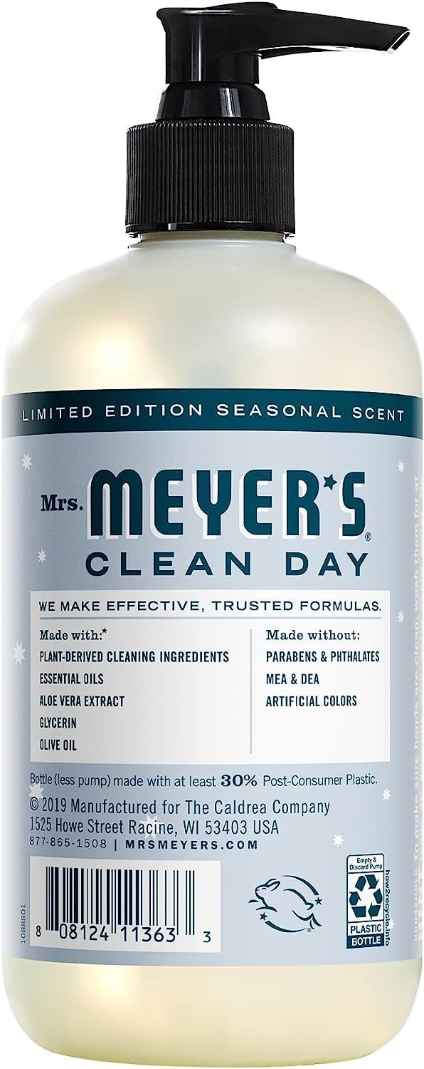 MRS. MEYER'S CLEAN DAY Variety, 1 Mrs. Meyer's Liquid Hand Soap, Snow Drop, 12.5 OZ, 1 Mrs. Meyer's Liquid Dish Soap, Snow Drop, 16 OZ, 1 CT