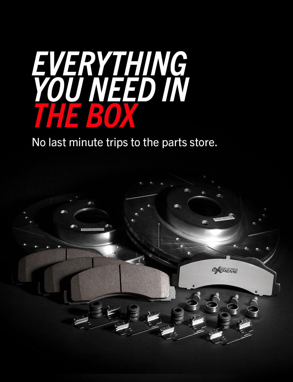 Power Stop K137-36 Front Z36 Truck & Tow Brake Kit, Carbon Fiber Ceramic Brake Pads and Drilled and Slotted Brake Rotors For Toyota 4Runner FJ Cruiser Tacoma 6 Lug