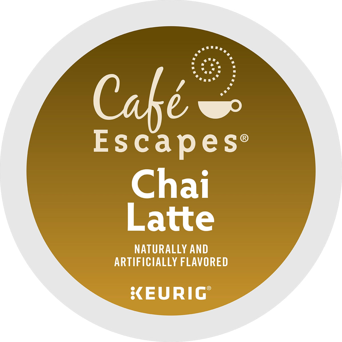 Café Escapes Chai Latte, Single-Serve K-Cup Pods, 60 Count