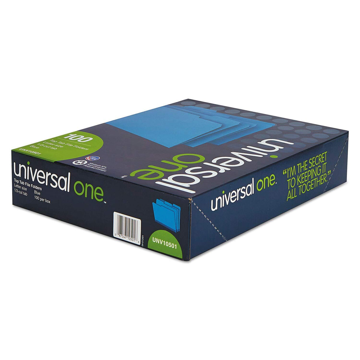 Universal Colored Top Tab File Folders