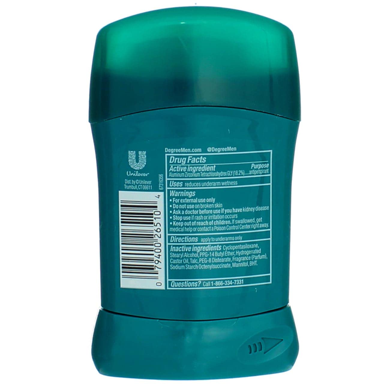 Degree Men Anti-Perspirant Deodorant Invisible Stick Extreme Blast - 1.7 oz, Pack of 4