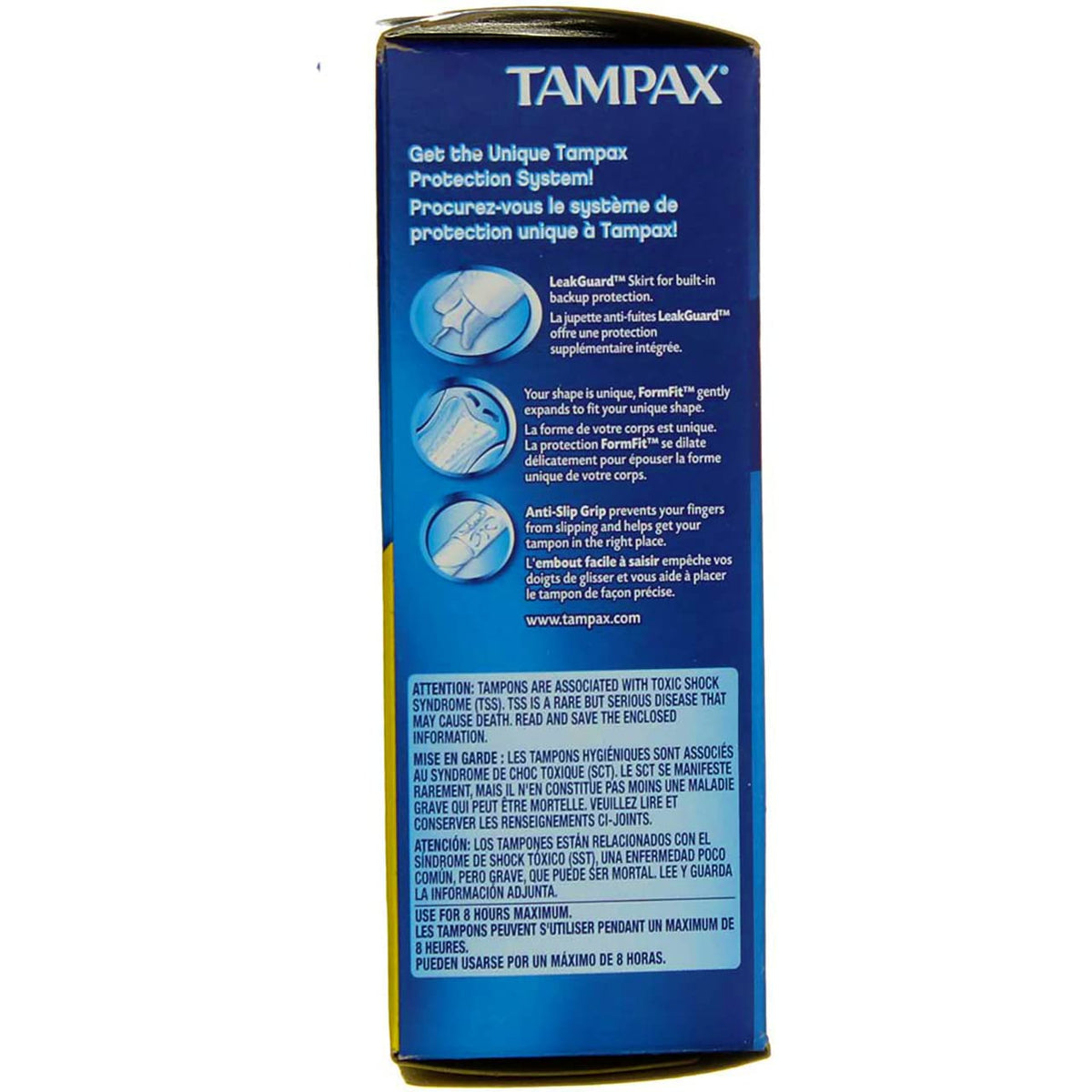Tampax Flushable Applicator Regular Absorbency Tampons - 20 ea., Pack of 3