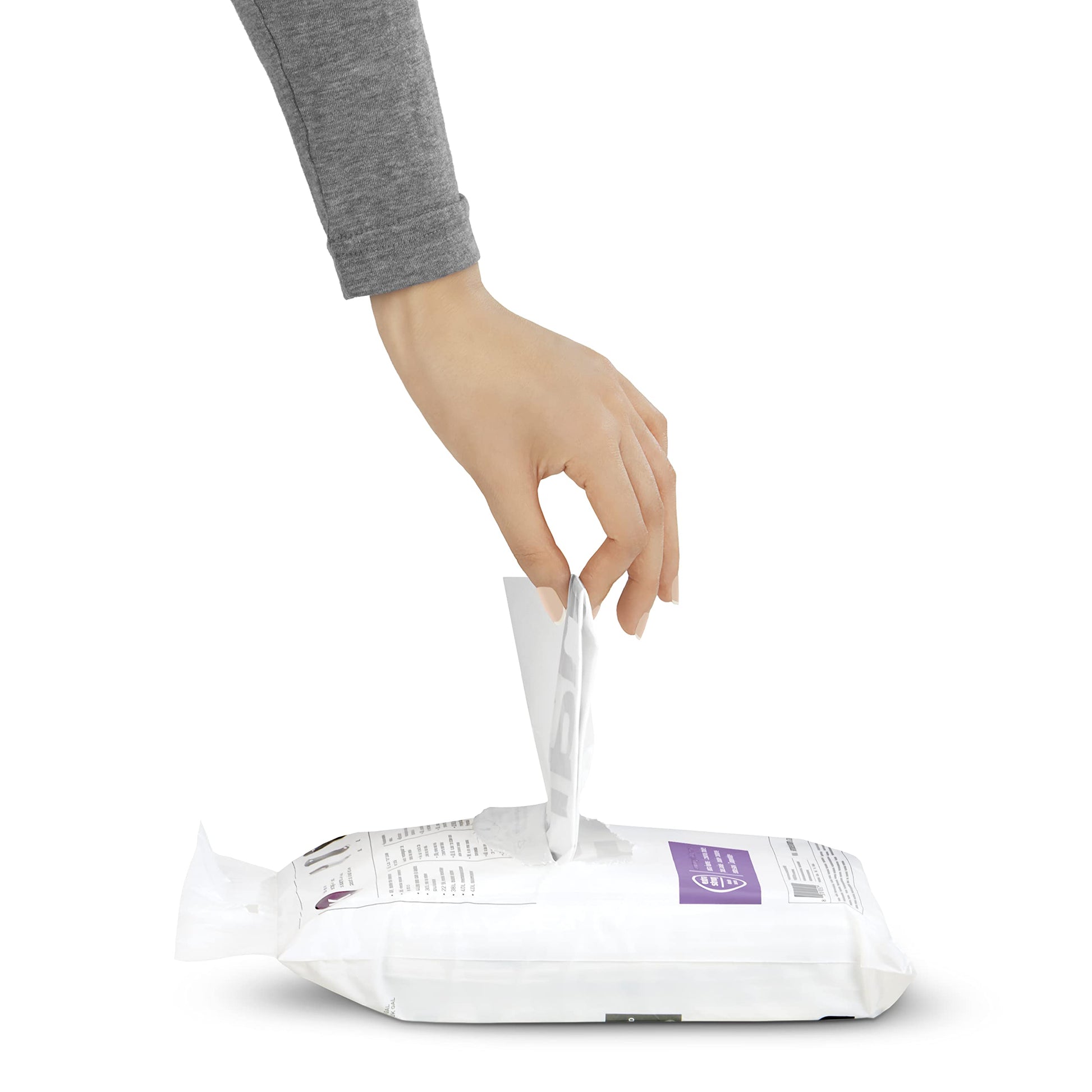 simplehuman Code C 60 Count, Genuine Custom Fit Liners, Drawstring Trash Bags in Dispenser Packs, 10-12 Liter / 2.6-3.2 Gallon, White