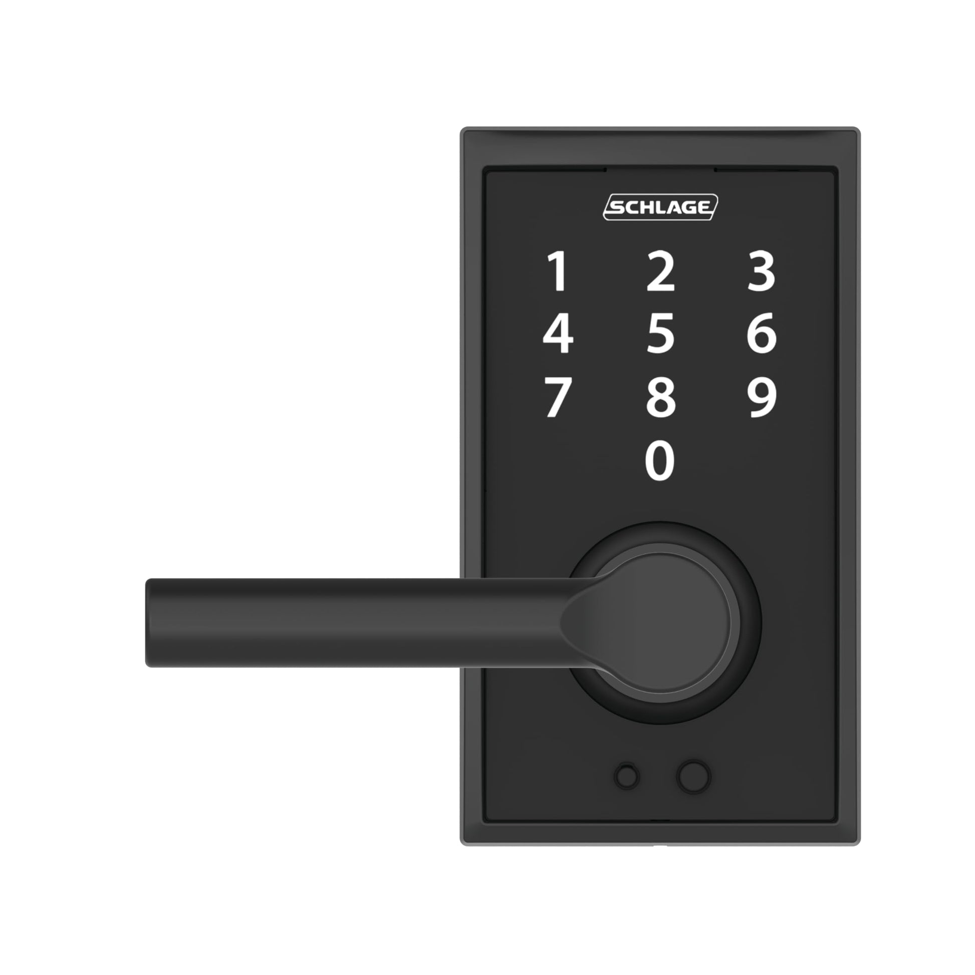 SCHLAGE Touch Century Lock with Broadway Lever (Matte Black) FE695 CEN 622 BRW