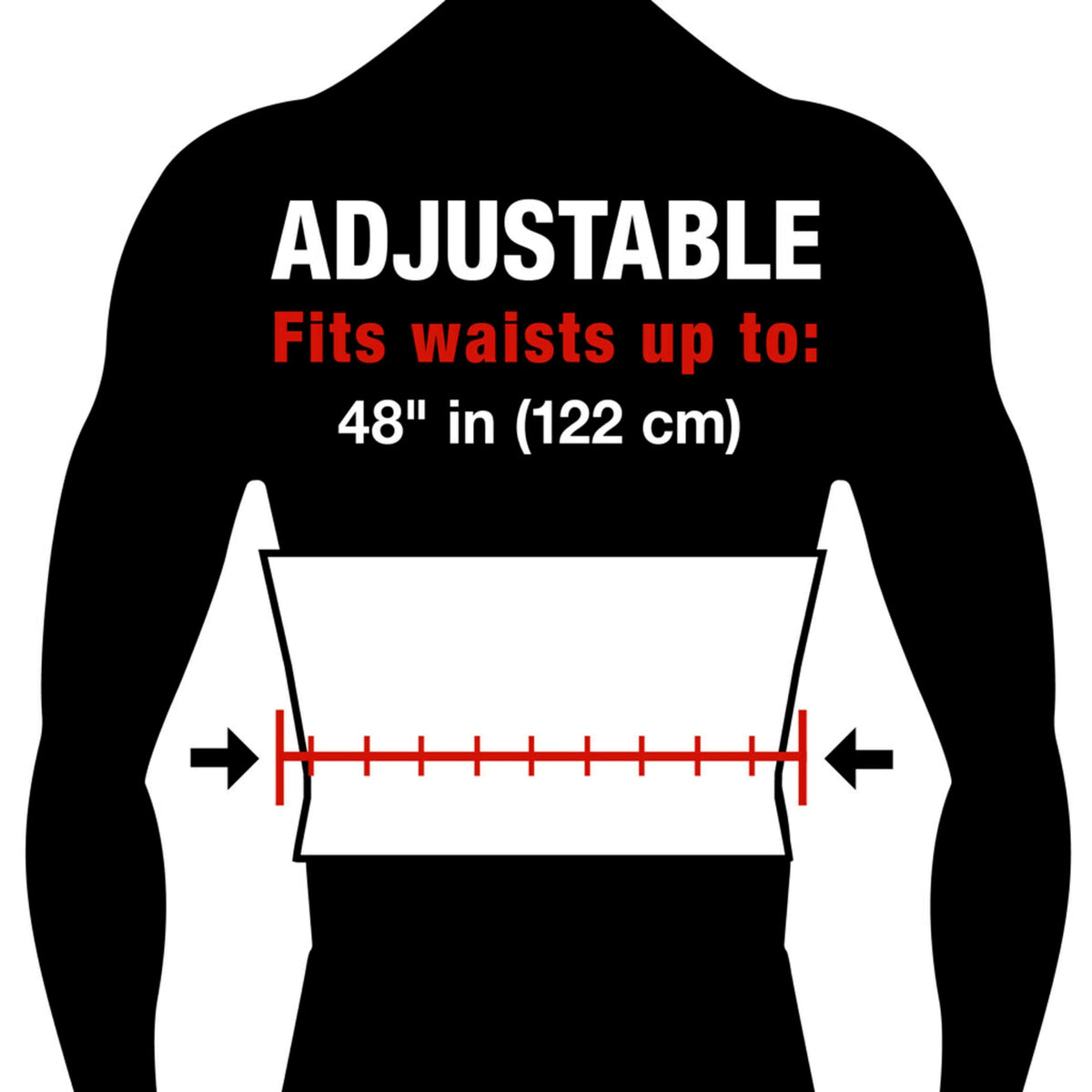 ACE Work Belt Back Supoprt, One Size Fits Most, Black