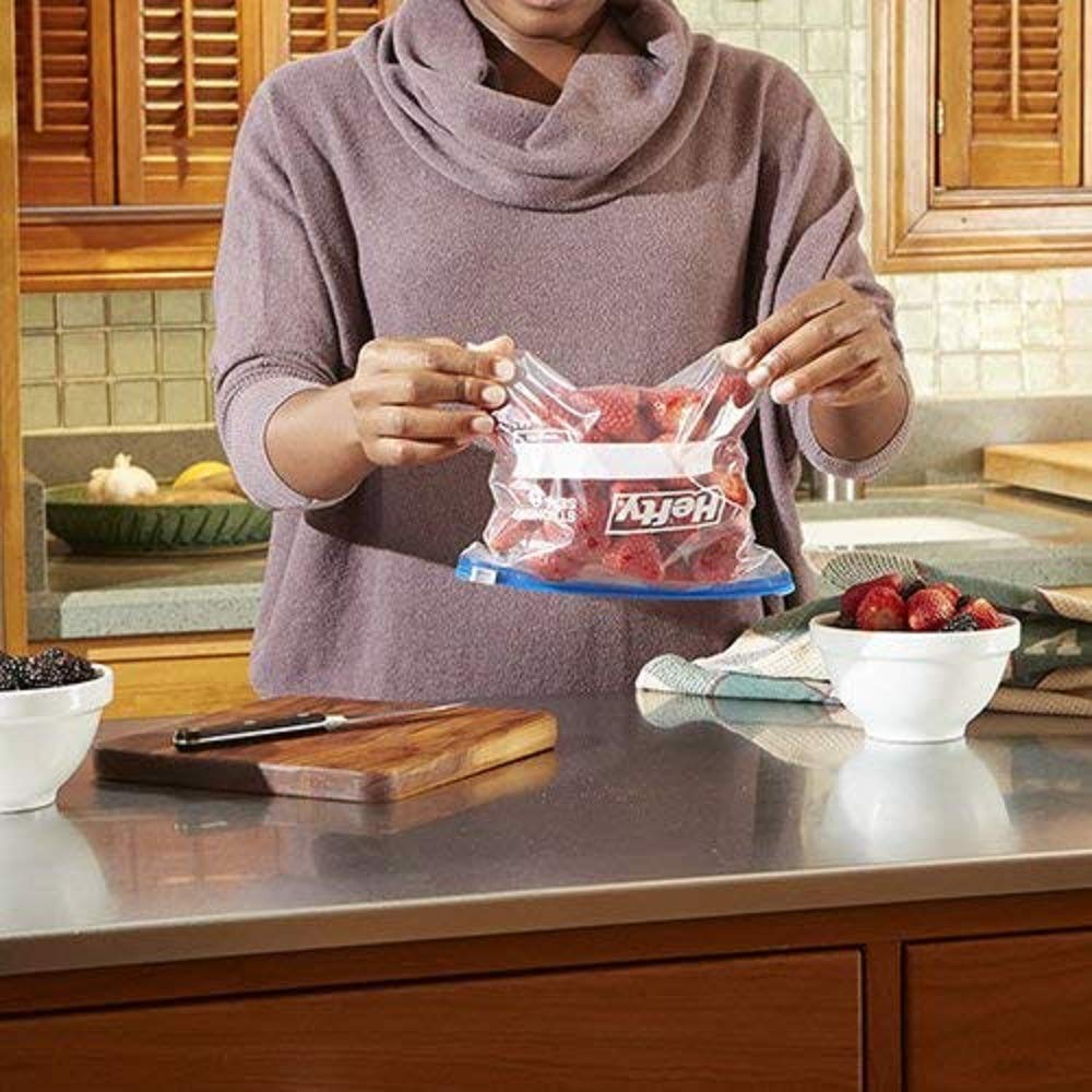 Hefty 4-24 CT Gallon Freezer Slider Bags, 96 CT