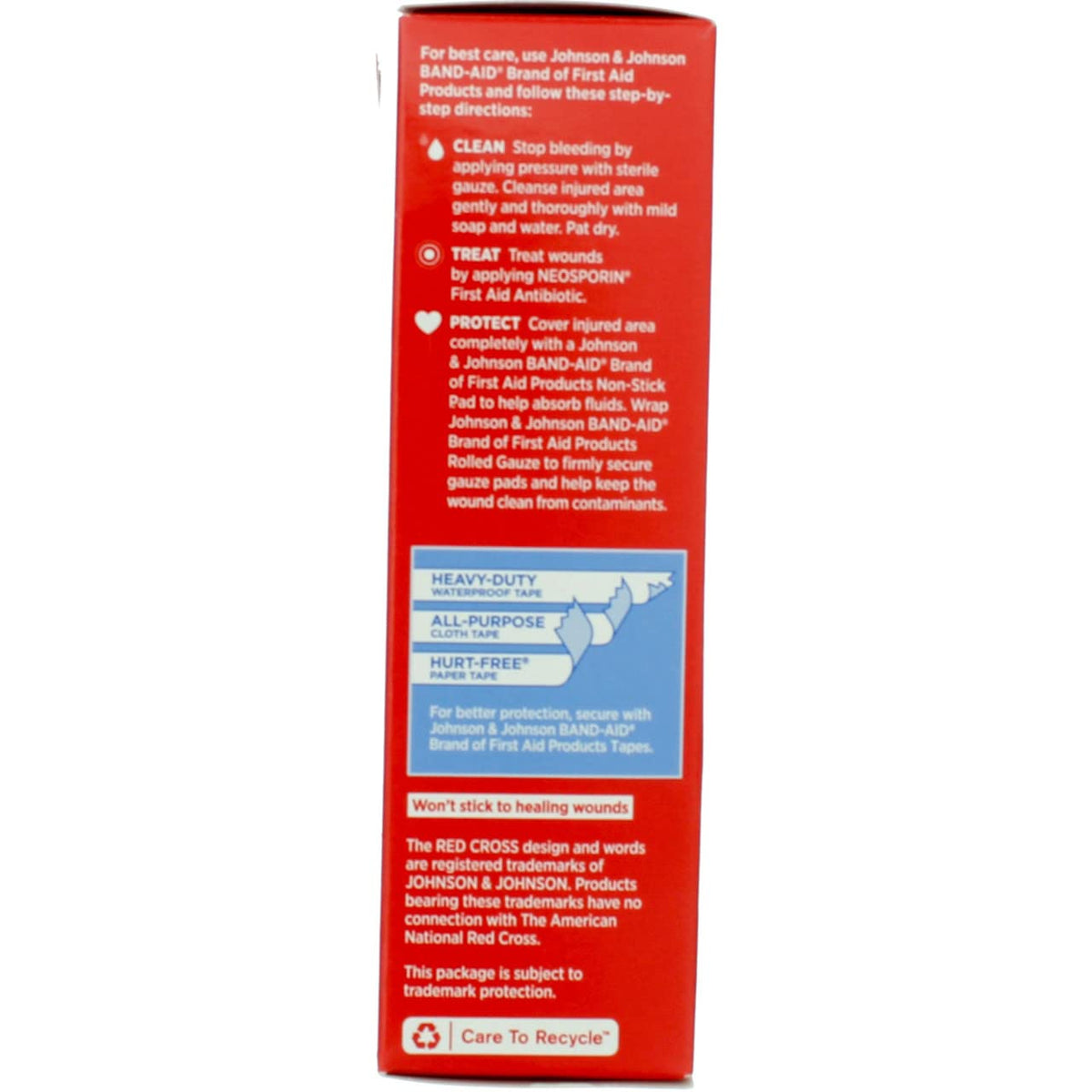 BAND-AID® Brand HURT-FREE® Non-stick Pads 3INX4IN, 10 COUNT
