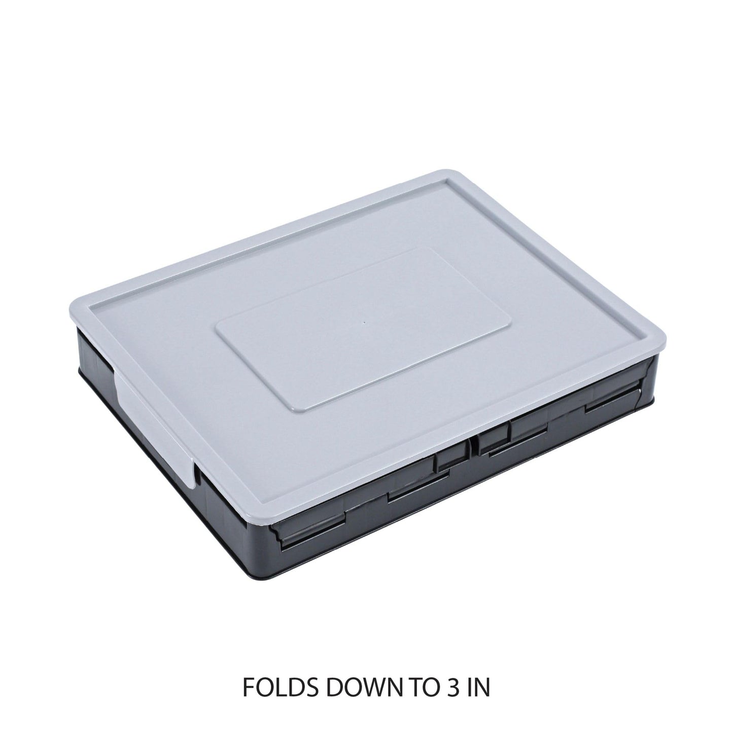 Universal UNV40010 17.25 in. x 14.25 in. x 10.5 in. Letter/Legal Files Collapsible Crate - Black/Gray (2/Pack)